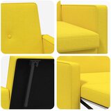  Krevet-sofa na razvlačenje Svijetlo žuta Tkanina | shoptok.hr