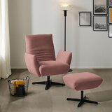 Dieter Knoll FOTELJ, starinsko roza tekstil | Shoptok.si