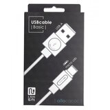 Allocacoc Flat USB kabl microUSB 1.5m beli 10452WT/USBMBC | ePonuda.com