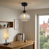 Brilagi LED plafonski luster R GLASS 1xE27/60W/230V prečnik 18 cm crna/dimljeno-siva | Eponuda.com