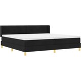  s opruga kutije s uzglavljem Crna 200 x 200 cm tkanina | shoptok.hr