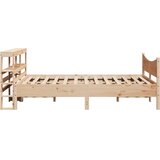  Okvir za krevet s uzglavljem 160 x 200 cm od masivne borovine | shoptok.hr