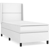  Krevet s oprugama i madracem bijeli 80 x 200 cm od umjetne kože | shoptok.hr