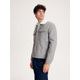 Reserved jakna sherpa - svetlo siva | Shoptok.si