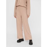 Pieces Beige Wide Trousers - Women's | shoptok.hr