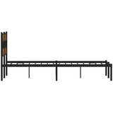  Metalni okvir kreveta bez madraca boja hrasta 120x200 cm | shoptok.hr