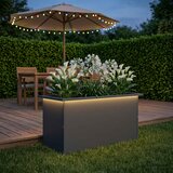  Vrtna posuda za sadnju s LED svjetlom Antracit 40 x 80 x 40 cm | shoptok.hr