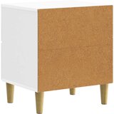  Noćni ormar s ladicama Bijela visokog sjaja 43 x 34,5 x 48 cm | Eponuda.com