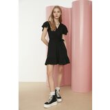 Trendyol Ženska haljina Frill detaljno crna krema | ePonuda.com