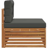 Vanjski krajnji kauč s jastukom Prirodna 115 x 83 x 73 cm - Prirodno i antracit Krajnji kauč | shoptok.hr