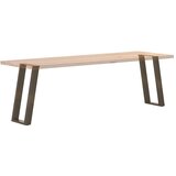  Noge za konzolni stol u obliku slova U, 2 kom, prirodni čelik, 38 x (72-73) cm, čelik | shoptok.hr