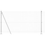 vidaXL varjena žičnata ograja s 13 predalčastimi stebri 1.2x50 m galvanizirano jeklo | Shoptok.si