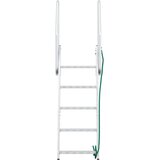 vidaXL ljestve za dok ostalo srebrno 58 x 77 x 191 cm aluminij | shoptok.hr