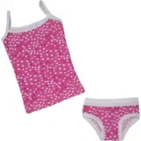 SAN-TEX Pamučni set za devojčice, Majica i veš, Roze