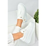 Fox Shoes White Thick Soled Casual Sneakers. cene