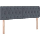  LED krevet za pohranu s madracem Tamnosiva 140 x 200 cm Baršun | shoptok.hr