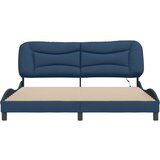  Posteljni okvir z LED lučkami moder 180x200 cm tkanina, (21112432) | Shoptok.si