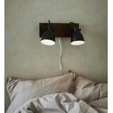 Markslöjd 108213 - Zidno reflektorsko svetlo NATIVE 2xE14/18W/230V crna/smeđa | Eponuda.com