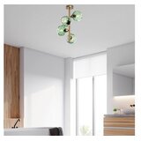 Opviq Luster Benek-15-14505, 40x40x55cm, IP20, zlatno-zelene boje | Eponuda.ba