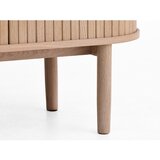 Unique Furniture Omarica v hrastovem dekorju z drsnimi vrati v svetli naravni barvi 100x118x40 cm Meta – | Shoptok.si