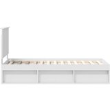  Okvir za krevet Bijelo 75 x 190 cm Čvrsto borovo drvo | shoptok.hr