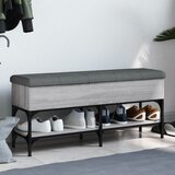  The Living Store Klop za čevlje siva sonoma 102x32x45 cm inženirski les - Klop Za Čevlje, (21444135) Cene