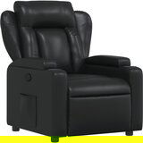 Maison Chic Naslanjač - Relax naslanjač črno umetno usnje, (22061851) | Shoptok.si