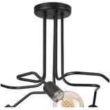 LAMKUR Crna stropna svjetiljka 59x59 cm Domino – | shoptok.hr