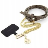 Guess Crossbody Popruh PU 4G Chain with Charm Gold/Brown Ovitek za telefon Vijolična | Shoptok.si