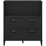  Regal za knjige VIKEN crni 80 x 40 x 90 cm konstruirano drvo | Eponuda.com