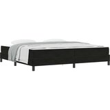 vidaXL Postelja z vzmetnico z vzmetnico Črna 200 x 220 cm blago, (5000126351) Cene