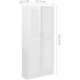 Sijaj ormarić za knjige visoki sjaj bijeli 82,5x30,5x185,5 cm iverica | shoptok.hr