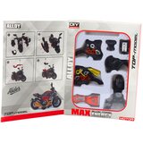  Metalni motor za sastavljanje 1:14 DIY - crno/narančasti | Shoptok.si
