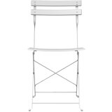  Sklopiva stolica za vrt 2 pcs Bijelo 42 x 46 x 82cm Metal | shoptok.hr