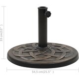  Stalak za suncobran od poliesterske smole okrugli 19 kg brončani | shoptok.hr