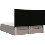 vidaXL otomanski okvir kreveta s madracima smeđesivi 200x200cm tkanine | shoptok.hr