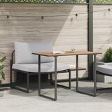  Vanjsko čelično sjedenje 2 pcs Svjetlosiva Čelik | Eponuda.com