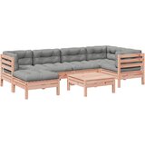  7-dijelni set vrtnih sofa s jastucima masivno drvo duglazije Smeđa | Shoptok.si