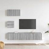  4-dijelni set TV ormarića sivog sonome konstruirano drvo | shoptok.hr