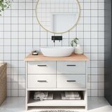  Kupaonska radna ploča 100x60x4 cm netretirano masivno drvo | shoptok.hr
