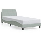  Okvir za krevet Dover svijetlosivi 90x190 cm baršun | shoptok.hr