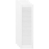  Vrata ormarića Louvred Dizajn 4 kom bijela 99x29,5 cm | shoptok.hr