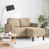  Dvosjed s ležaljkom u obliku slova L svijetlo siva 125 cm umjetna koža | shoptok.hr