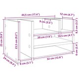  Organizator za pisalno mizo dimlj. hrast 44,5x24x25 cm inž. les, (21413924) | Shoptok.si