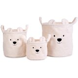 Childhome košek za shranjevanje igrač teddy 25x20x20 off white | Shoptok.si
