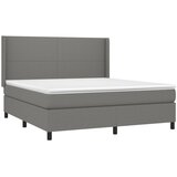  Krevet box spring s madracem LED tamnosivi 180x200 cm tkanina | shoptok.hr