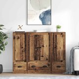  Highboard s ladicama 3 pcs Staro drvo Konstruirano drvo | shoptok.hr