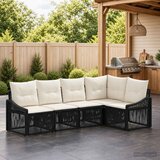  Sjedeća garnitura za vrt 5 kom. Crna poliratan 62 x 62 x 70 cm | Shoptok.si