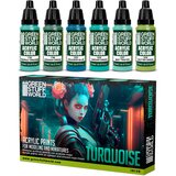 Green Stuff World Paint Set - Turquoise (Box x6) Cene