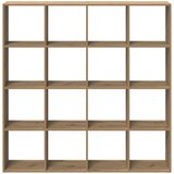 Ormarić z knjige boja hrasta 137,5x29x137,5cm konstruirano drvo | shoptok.hr